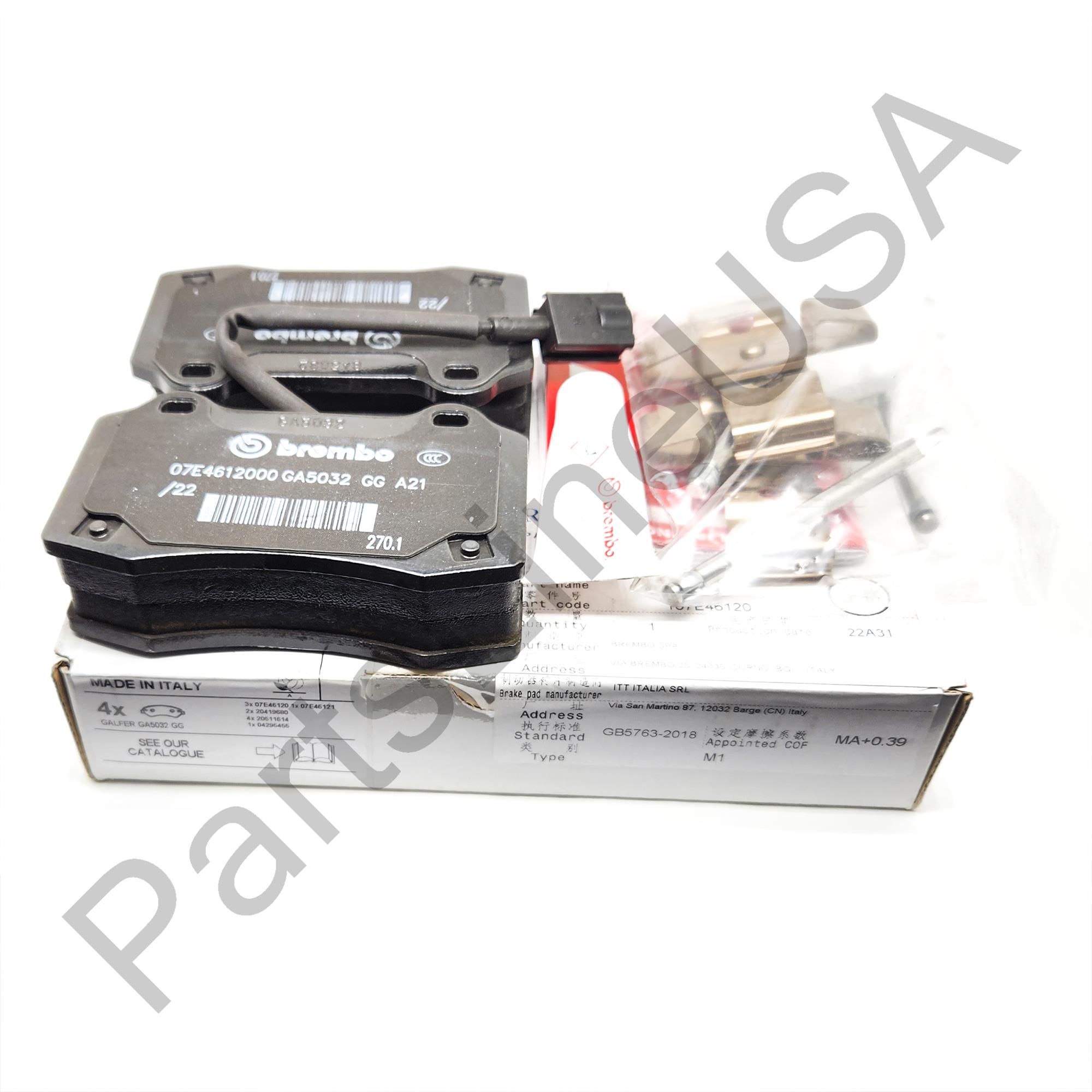 Picture of Genuine Maserati Rear Brake Pads Kit M156/M157 V6 Quattroporte Ghibli 673012377